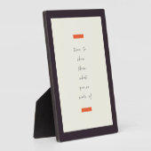 Plaque Photo Citation motivationnelle/motivationnelle (Côté)