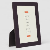 Plaque Photo Citation motivationnelle/motivationnelle (Côté)