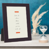 Plaque Photo Citation motivationnelle/motivationnelle (Côté)