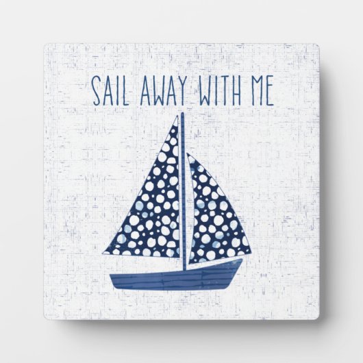 Plaque Photo Citation Nautique | Parcourez Avec Moi (Devant)