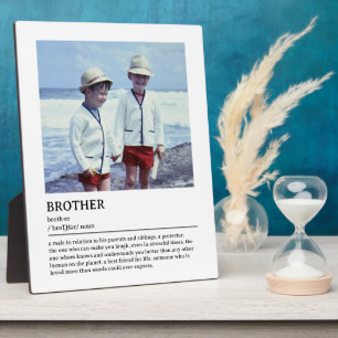 Plaque Photo Citation personnalisée Brother Definition Wall Art