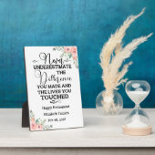 Plaque Photo Citation personnelle de Happy Retirement pour elle (Côté)