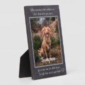 Plaque Photo Citation pour un mémorial animal de compagnie - Qu (Côté)