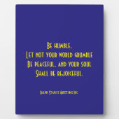 Plaque Photo Citation religieuse (Devant)