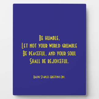 Plaque Photo Citation religieuse