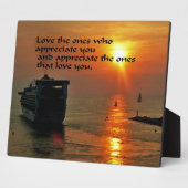 Plaque Photo Citation romantique (Côté)