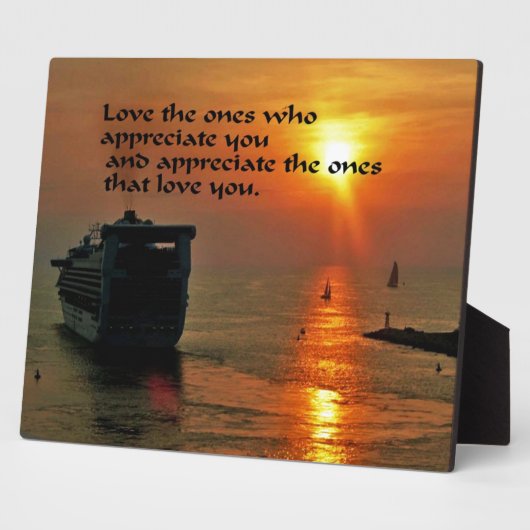 Plaque Photo Citation romantique (Côté)