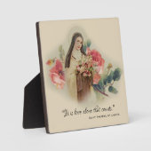 Plaque Photo Citation Rose de Saint-Thérèse (Recto)