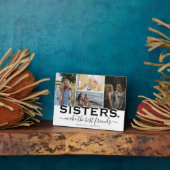 Plaque Photo Citation SISTERS & Collage photo Affichage cadeau (Côté)
