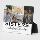 Plaque Photo Citation SISTERS & Collage photo Affichage cadeau (Côté)
