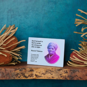 Plaque Photo Citation TUBMAN HARRIET moderne