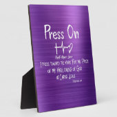 Plaque Photo Citation Verse De La Bible Chrétienne (Côté)