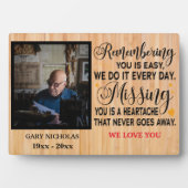 Plaque Photo Citations commémoratives pour les amoureux Photo p (Devant)