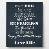 Plaque Photo Citations d'attitude positive (Devant)