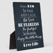 Plaque Photo Citations d'attitude positive (Côté)