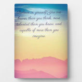 Plaque Photo Citations et collection d'inspiration (Devant)