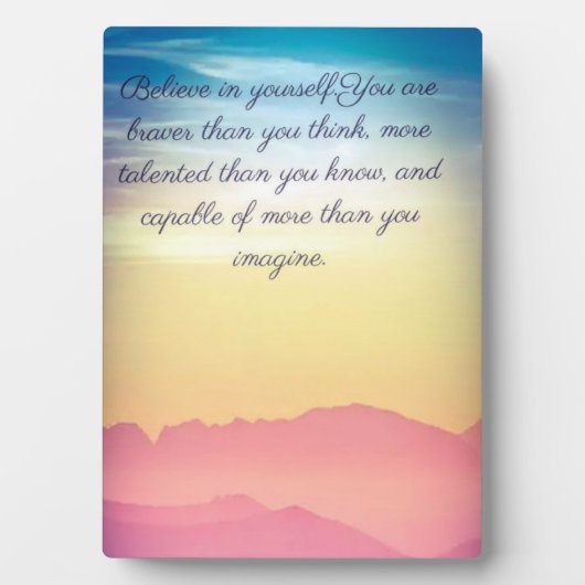 Plaque Photo Citations et collection d'inspiration (Devant)