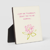 Plaque Photo Citations inspirantes sur les choix (Recto)