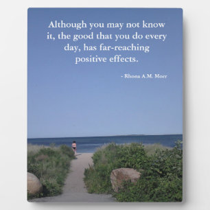 Plaque Photo Citations Inspirationnelles 8 x 10 avec Easel