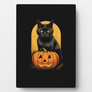 Plaque Photo Citrouille Chat Noir Halloween Costume Pour Femmes