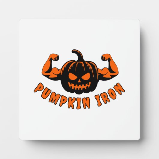 Plaque Photo Citrouille de fer  (Devant)