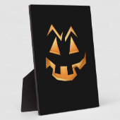 Plaque Photo Citrouille déplaisant Halloween (Côté)