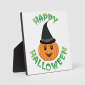 Plaque Photo citrouille "HAPPY HALLOWEEN" (Recto)
