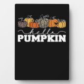 Plaque Photo Citrouille Leopard Automne Femmes Mignonne Automne (Devant)