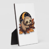 Plaque Photo citrouille paresse Halloween style 2 Classic T- (Côté)