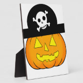Plaque Photo citrouille pirate (Côté)