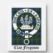 Plaque Photo Clan Ferguson Crest Tartan (Devant)