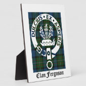 Plaque Photo Clan Ferguson Crest Tartan (Côté)