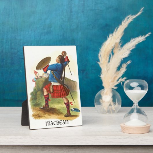 Plaque Photo Clan MacBean Clans of Scotland par R. R. McIan (Côté)