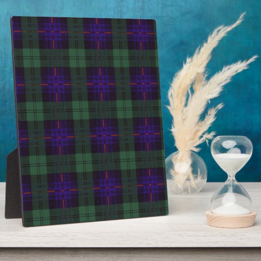Plaque Photo Clan Nixon Plaid Scottish kilt tartan (Côté)