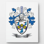 Plaque Photo Clark coat of Arms (Devant)