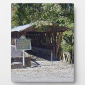 Plaque Photo Clarkson Pont couvert Alabama (Devant)