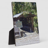 Plaque Photo Clarkson Pont couvert Alabama (Côté)