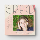 Plaque Photo Classe Abstraite de 2025 Graduate Keepsaké photo (Devant)