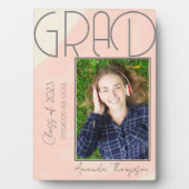 Plaque Photo Classe Abstraite de 2025 Keepsaké Graduate Photo (Devant)