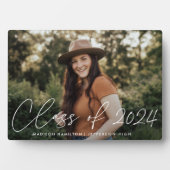 Plaque Photo Classe de 2023 Modern Script Graduation Photo (Devant)
