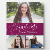 Plaque Photo Classe De 2025 Graduation Custom Multi Photo Don (Devant)