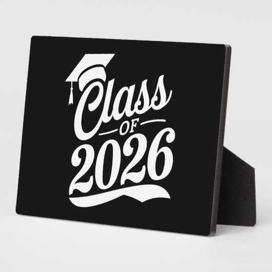 Plaque Photo Classe De Diplômés De 2026 Fier (Côté)