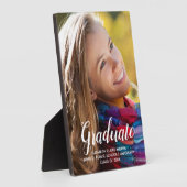 Plaque Photo Classe de photo simple et élégante (Côté)