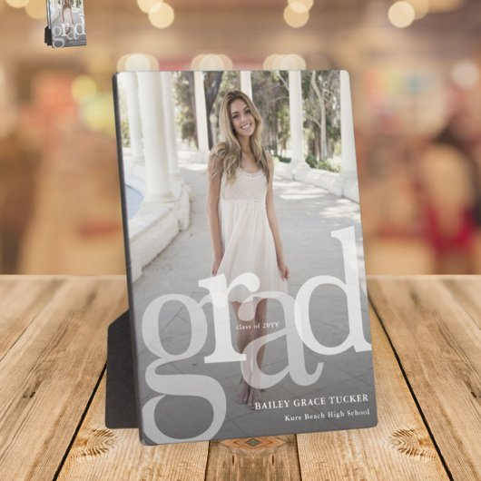 Plaque Photo Classe de superposition GRAD moderne Année Diplôme