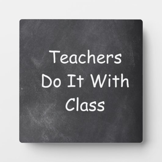 Plaque Photo Classe Enseignants Chalkboard Design Idée cadeau (Devant)