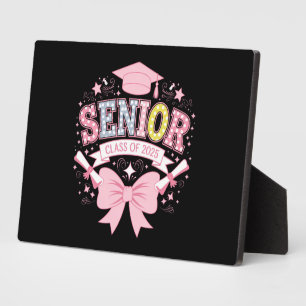 Plaque Photo Classe Supérieure De 2025 Pink Coquette Bow