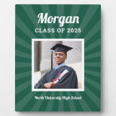 Plaque Photo Classe verte personnalisée de 2025 Graduation Phot (Devant)
