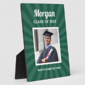 Plaque Photo Classe verte personnalisée de 2025 Graduation Phot (Côté)
