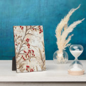 Plaque Photo Classic Christmas Berries and Snowflakes (Côté)