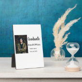 Plaque Photo Classic graduation ajouter photo nom classe année  (Côté)